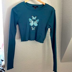 Forever 21 L/S crop top